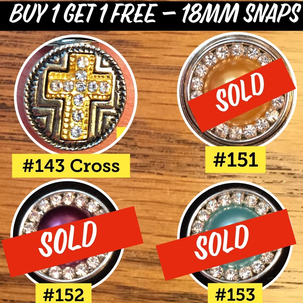 BOGO Snaps fit most brands of 18mm Snap Jewelry